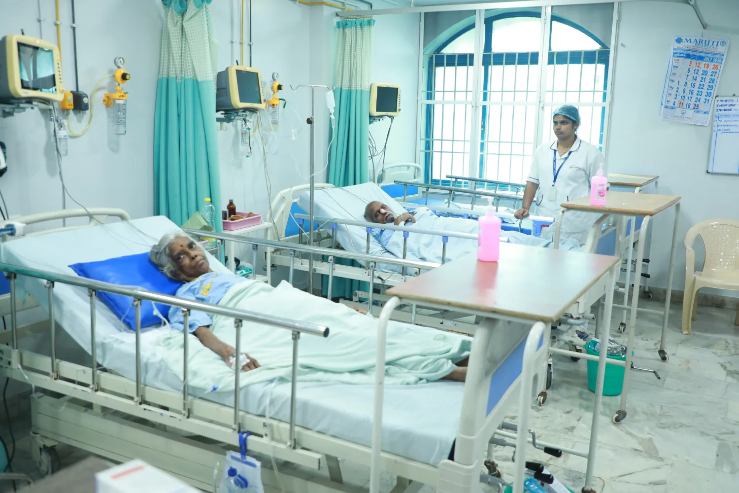 Doctor with patient